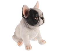 CVUTOVO Scultura Bulldog in Resina Per Giardino Statua Da Esterno Resistente e Anti-sbiadimento Decorazione Per Prato e Cortile Figurina Cane Bulldog Realistica e Robusta