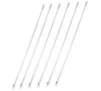 CVUTOVO Set 6 Pezzi Ganci Ricambio Bacchetta Cieca Per Tende Verticali 53-56 Cm, Accessori Pom Per Riparazione e Apertura Finestra, Bastone Bianco Per Controllo Persiane Sicurezza Casa