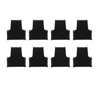 CVUTOVO Supporto da Sessioni Uso e Saldatura Prolungate Fai-da-te per Saldatura Lampada Frontale Nero, Base Stabile in Plastica 6,3x6x2,8cm, 8 Pezzi Casco
