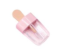 CVZJ 3.2x6.8cm Sweet Ice Cream Forma Lip Gloss Tubo Vuoto Lip Balm Container, Rosa+trasparente, Width: 3.2cm(1.25in)
