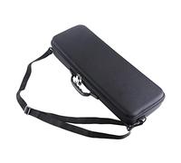 CVZJ Borse da Pesca Esterna EVA Antiurto Pesce Canna e Mulinello Borsa Trasportatore con Cinghia Custodia Crossbody Borsa Portatile Eva Composito Tessuto, Nero , approx 54x9x19cm/21.26x3.54x7.48in