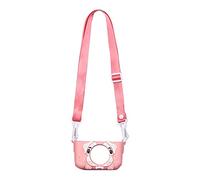 CVZJ Custodia protettiva in silicone per fotocamera portatile per bambini, con cordino regolabile e antivibrazione, rosa, The actual object shall prevail