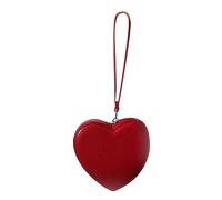 CVZJ Simpatico portamonete a forma di cuore porta carte di credito con cinturino da polso per una facile conservazione e cambio rapido in PU, come da immagine, app. 12x11x3cm /4.72x4.33x1.18in