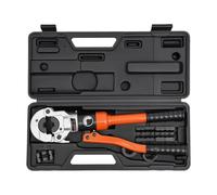 CW-1632 Pinza idraulica manuale Set di crimpatura Materiale 41Cr4 8T/80KN Matrici di crimpatura Buona compatibilità Adatta a tubi in e Utensile idraulico(Szary)
