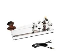 CW Telegraph Key - Chiave classica resistente con codice Morse, radio Ham Send Telegram Morse Code Key Practice Oscillator Chiave diritta con controllo del volume