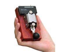 CW Telegraph Key Trainer con suono e luce promemoria, cicalino e jack da 3,5 mm per insegnamento fisico e comunicazione codice