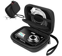 Cwatcun Fotocamera Digitale Custodia Protettiva per Kodak Pixpro/Canon PowerShot ELPH 180/190 / DSCW830 Fotocamere da Viaggio - Nero