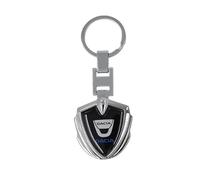 CWBFC Portachiavi Auto per Dacia Spring,accessori per Chiavi Auto Resistenti All'usura e Alla Polvere Parti di Ricambio Decorative Moda Personalizzata e Regali Creativi,Black-M