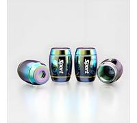 CWCHUHAI 4 Pezzi Tappo Valvola in Alluminio per BMW 2 Series F74, Tappini Gomme Auto Tappi per Valvole Pneumatici - Resistenti alla Corrosione,Multi-Colored