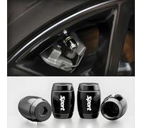 CWCHUHAI 4 Pezzi Tappo Valvola in Alluminio per BMW 2 Series F74, Tappini Gomme Auto Tappi per Valvole Pneumatici - Resistenti alla Corrosione,Black