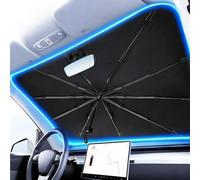 CWCHUHAI Sonnenschutz Auto Vorne per Ford S-Max 2015-2023, Parasole Auto Ombrello Parabrezza Anteriore Pieghevole Protezione UV Accessori Interni