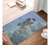 CWCMZDH 1896 un falco pellegrino su una scogliera di gesso ritratto deserto olio antiscivolo Zerbino zerbino Ingresso Casa Camera da letto Zampa Stuoie