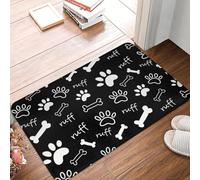 CWCMZDH Amante Dell'Animale Domestico Cane Zampe Modello A Pavimento Anteriore Della Porta Di Ingresso Tappetini Interni Animale Impronta Cucina Bagno Zerbino Tappeto Camera Da Letto Tappeto