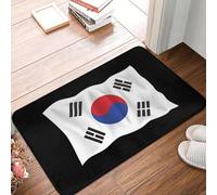 CWCMZDH Amo la Corea del Sud Bandiera coreana antiscivolo Zerbino Tappetino Tappeto per la Cucina Ingresso Bagno della Casa di Soggiorno Zampa Stuoie