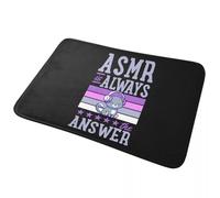 CWCMZDH ASMR È Sempre La Risposta Stile Retrò Vintage Divertente Gatto antiscivolo Zerbino Tappetino Tappeto per Ingresso Casa Zampa Stuoie