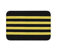 CWCMZDH Capitano Pilota Quattro Strisce Piano Porta Della Cucina Tappeti Per Bagno Antiscivolo Interna Fighter Zerbino Ingresso Del Garage Tappeto