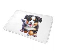 CWCMZDH Cucciolo di bovaro del Bernese, Cane Animale antiscivolo Zerbino Tappetino Tappeto per la Cucina, con Ingresso a Casa Camera da letto Zampa Stuoie