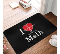 CWCMZDH Custom Mi Piace La Matematica Pattern Di Fronte La Porta Di Entrata Al Piano Stuoia Coperta Geek Nerd Bagno Cucina Zerbino Giardino Tappeto