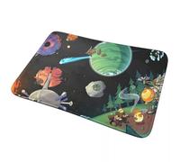 CWCMZDH Esterno Jolly Animato lo Spazio antiscivolo Zerbino Tappetino Tappeto per la Cucina Ingresso Bagno della Casa di Soggiorno Zampa Stuoie