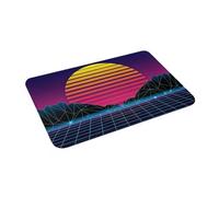 CWCMZDH Futuro Synthwave Estetica antiscivolo Zerbino Tappetino di Polvere stru Tappeto per la Cucina Ingresso Bagno della Casa di Zampa Stuoie