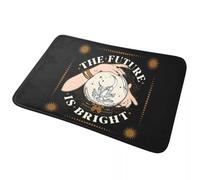 CWCMZDH Il Futuro È Luminoso antiscivolo Zerbino Tappetino anti-olio Tappeto per la Cucina Ingresso Bagno della Casa di Soggiorno Zampa Stuoie