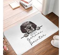 CWCMZDH Io preferirei Essere A Casa Con il Mio tedesco a pelo corto Puntatore Cane antiscivolo Zerbino Tappetino Tappeto per la Cucina di Casa Zampa Stuoie