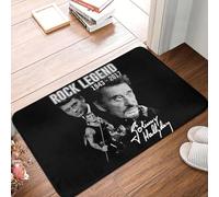 CWCMZDH Johnny Hallyday Zerbino Antiscivolo Bagno Cucina Stuoia Di Soggiorno Porta Di Ingresso Al Piano Tappeto