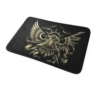 CWCMZDH L'Aquila, il Bianco antiscivolo Zerbino Tappetino di Polvere stru Tappeto per la Cucina Ingresso Bagno della Casa di Soggiorno Zampa Stuoie