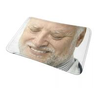 CWCMZDH Nascondere Il Dolore Harold Meme antiscivolo Zerbino Tappetino Antiusura Tappeto per la Cucina, con Ingresso a Casa Camera da letto Zampa Stuoie