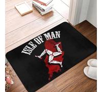 CWCMZDH Personalizzato Isola Di Man Bandiera Zerbino Antiscivolo Bagno Cucina Stuoia Di Porta Del Gabinetto Terra Con Ingresso Tappeto