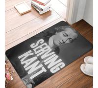 CWCMZDH Serve Kant Filosofia Scherzo antiscivolo Zerbino Tappetino Resistente Tappeto per la Cucina Ingresso di Casa Balcone Zampa Stuoie