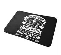 CWCMZDH Si sta Per Superare I Limiti Del Mio Farmaco Zerbino Tappetino Tappeto per la Cucina Ingresso di Casa Balcone Zampa Stuoie