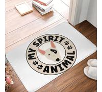 CWCMZDH Staffordshire Bull Terrier Cane È il Mio Spirito Animale antiscivolo Zerbino Tappetino Tappeto per la Cucina, con Ingresso Zampa Stuoie