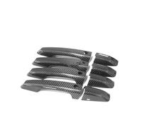 CWDQYNLG Auto Maniglia Esterna Porta Per JAGUAR Per E-PACE Per F-PACE 2016-2022 Accessori Vera Fibra Carbonio Maniglia Della Porta Telaio Copertura Adesivo Rivestimento Esterno Bodykit