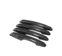 CWDQYNLG Auto Maniglia Esterna Porta Per JAGUAR Per E-PACE Per F-PACE 2016-2022 Accessori Vera Fibra Carbonio Maniglia Della Porta Telaio Copertura Adesivo Rivestimento Esterno Bodykit