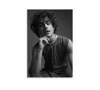 CWDRHD Timothée Chalamet - Stampe decorative da parete moderne, ultra trasparenti, decorazione artistica squisita adatta per ufficio, soggiorno e stanza, senza cornice, 60 x 90 cm