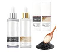 CWED Peel Shot Glow Fiala di riso Duo, Peel Viso Rice Ampoule Peeling, Riso bianco e nero come esfoliante, apertura dei pori, peeling delicato, rimozione dei punti neri (2PCS 100ML)