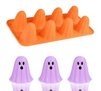 CWED Set di 8 Formine Biscotti Halloween Fantasmi e spiriti 3D Pressabili, Tagliabiscotti Set, Stampi per Decorare Biscotti, Dolci e Torte