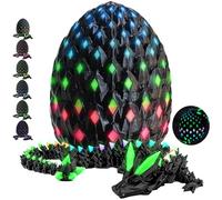 CWENDANER 22 cm, drago 3D a sorpresa con drago nel Lnneren, giocattolo con drago stampato in 3D, per adulti e bambini, per l'uovo di carnevale e uova di Pasqua con motivi di drago (senza vole)
