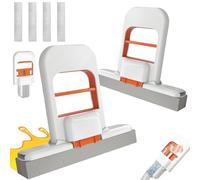 CWENDANER Mini mocio in spugna pieghevole, confezione da 2 pezzi, auto-strizzante e senza macchie, bagnato/asciutto per cucina, bagno e vetro, scopa compatta per pavimenti, piastrelle, specchi e