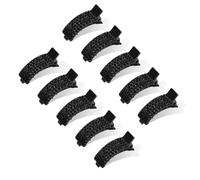 CWJCYTNSN Piccoli fermagli per capelli - 10 pezzi antiscivolo glitter piccoli fermagli per capelli con denti strass mini accessori per capelli per donne ragazze, nero