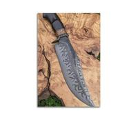 CWLLOG Stampe su tela da parete, poster con motivo damasco fatto a mano, coltello da chef senza cornice, stile moderno, decorazione per soggiorno e camera da letto, 40 x 60 cm