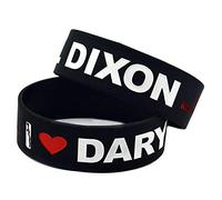 CWLLWC silicone braccialetto,Braccialetti in silicone con detti 'Amo Daryl Dixon' The Walking dead, braccialetti di silicone per motivazione bambini Set di un Pi ECES