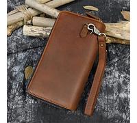 CWLPSL 1 Pezzo Pochette da Uomo Portafoglio Lungo Doppia Cerniera Pochette da Uomo Pochette da Lavoro Borsa Casual (A, 19 * 10 * 4 cm)