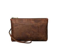 CWLPSL Borsa a Mano retrò da Uomo, Grande capacità, Portafoglio da Lavoro, Borsa da Uomo (A, 15 * 24 * 4 cm)
