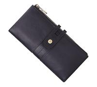 CWLPSL Borsa a Tracolla da Uomo in Pelle, Portafoglio Lungo Bifold con Cerniera e Pochette da Viaggio per papà e Marito (Colore: Marrone, Dimensioni: 18,5 * 2,5 * 9 cm)