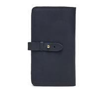 CWLPSL Fermasoldi, Pochette Fatta a Mano da Uomo, Portafoglio, Pochette, Borsa per passaporto retrò per Uomo, Organizer (Colore: Marrone, Dimensioni: 11 * 19 * 2 cm)