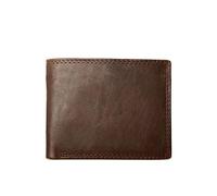CWLPSL Portafogli da Uomo Portafogli da Uomo in Pelle di Mucca con Tasca Portamonete Funzione Borsa da Uomo Vintage Portafoglio da Uomo in Vera Pelle Marrone con Porta Carte