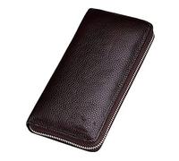 CWLPSL Portafogli da Uomo Portafoglio da Uomo Borsa a Tracolla in Pelle con Borsa per Cellulare Portafoglio Lungo per Carte Portafoglio di Lusso da Uomo (Colore: Nero)