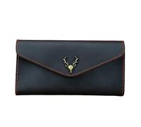 CWLPSL Portafoglio a Busta da Uomo e da Donna, Borsa per Cellulare, Portafoglio Lungo retrò, Pochette, Borsa per Carte (A, 9 * 2 * 17,8 cm)